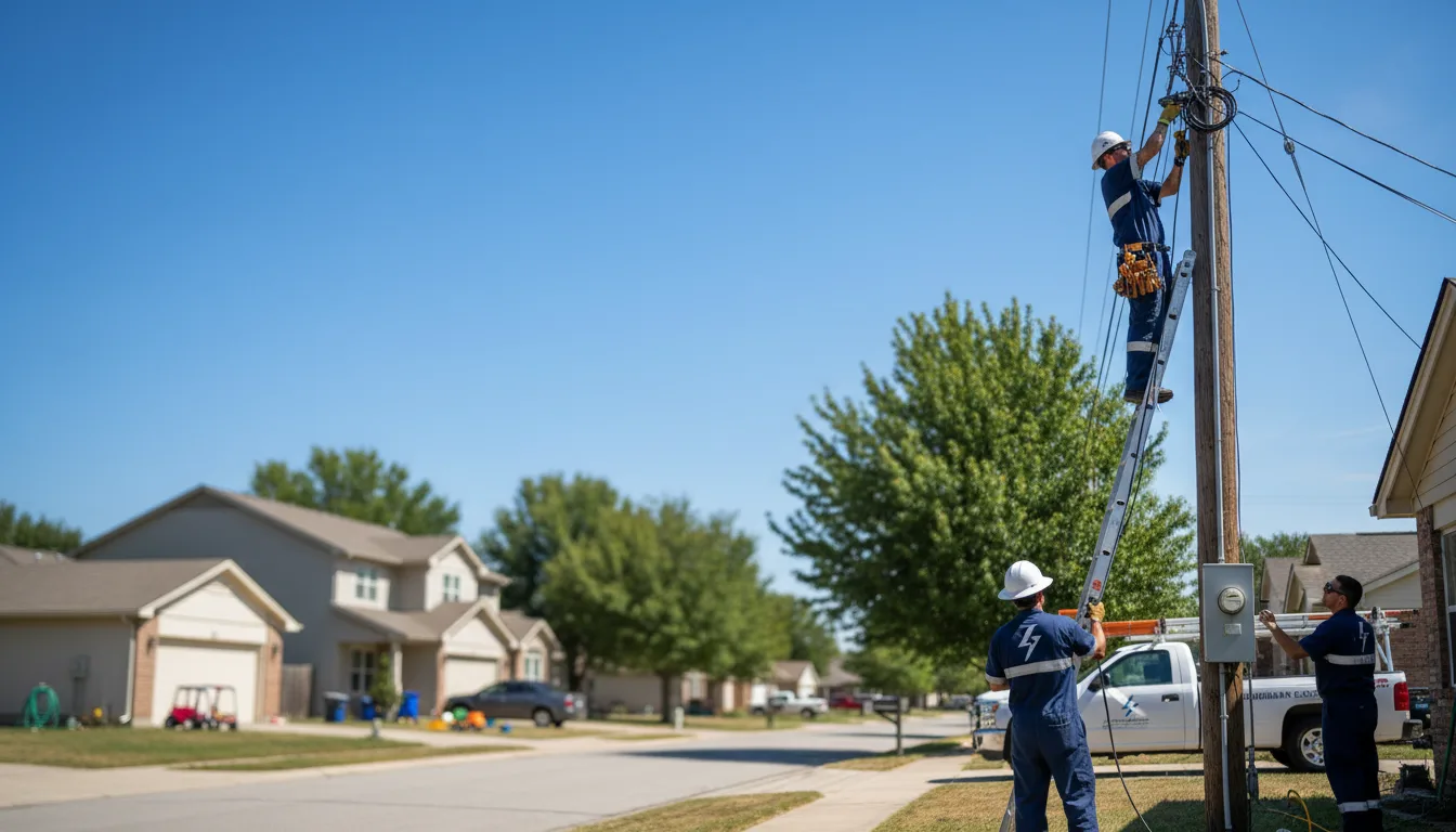 Residential electrician providing installation services in Cherryville, NC
